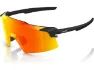 100% Aerocraft Hiper Sportbrille, Schwarz, hiper red multilayer mirror