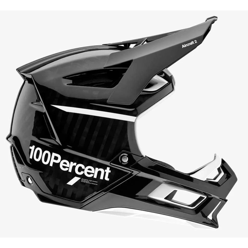 100% Aircraft 2 Downhillhelm, Black / white