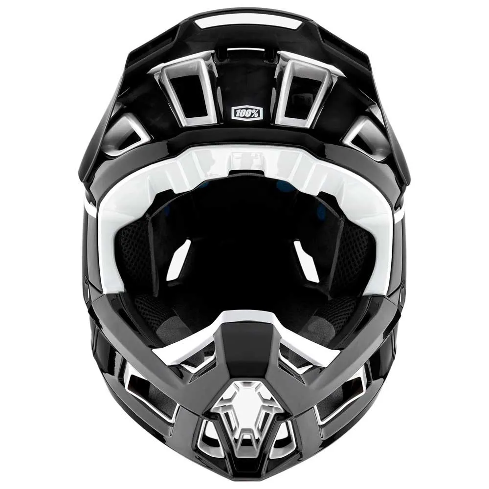 100% Aircraft 2 Downhillhelm, Black / white