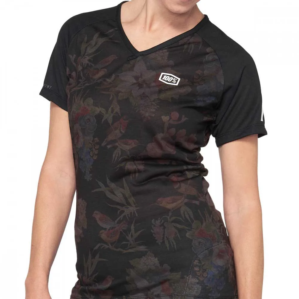 100% Airmatic Sp21 Kurzarm Enduro Trikot, Black floral 100% Airmatic Sp21 Kurzarm Enduro Trikot, Black floral