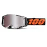 100% Armega Blacktail Brille, Black, Hiper Silver Mirror/CAT3