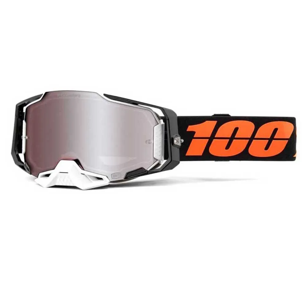 100% Armega Blacktail Brille, Black, Hiper Silver Mirror/CAT3 100% Armega Blacktail Brille, Black, Hiper Silver Mirror/CAT3