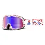 100% Barstow Mirror Brille, Death spray, Red / Blue Mirror/CAT2