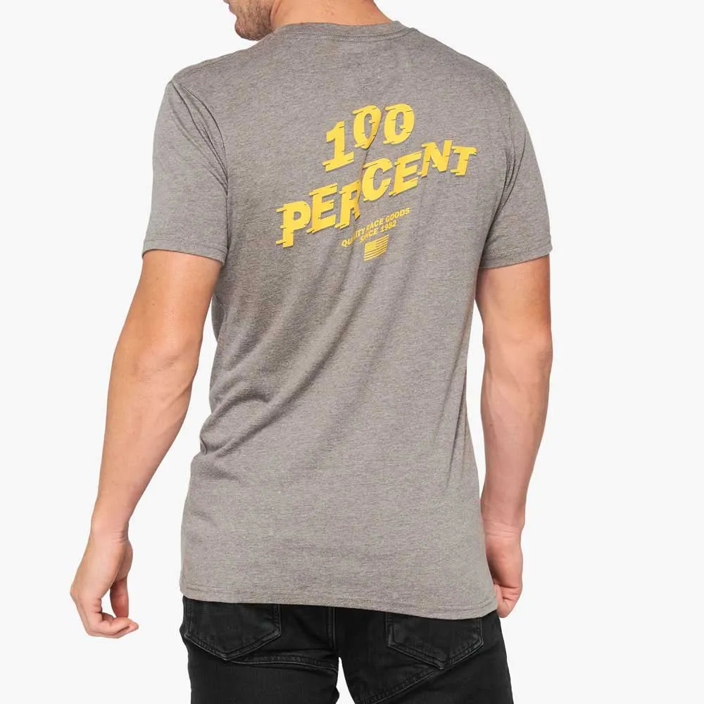100% Dakota Kurzarm-t-shirt, Heather grey, XL