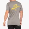 100% Dakota Kurzarm-t-shirt, Heather grey, XL
