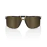100% Eastcraft Soft Tact Black Soft Gold Mirror Hiper Lens Sonnenbrille unisex, Black / gold, One Size