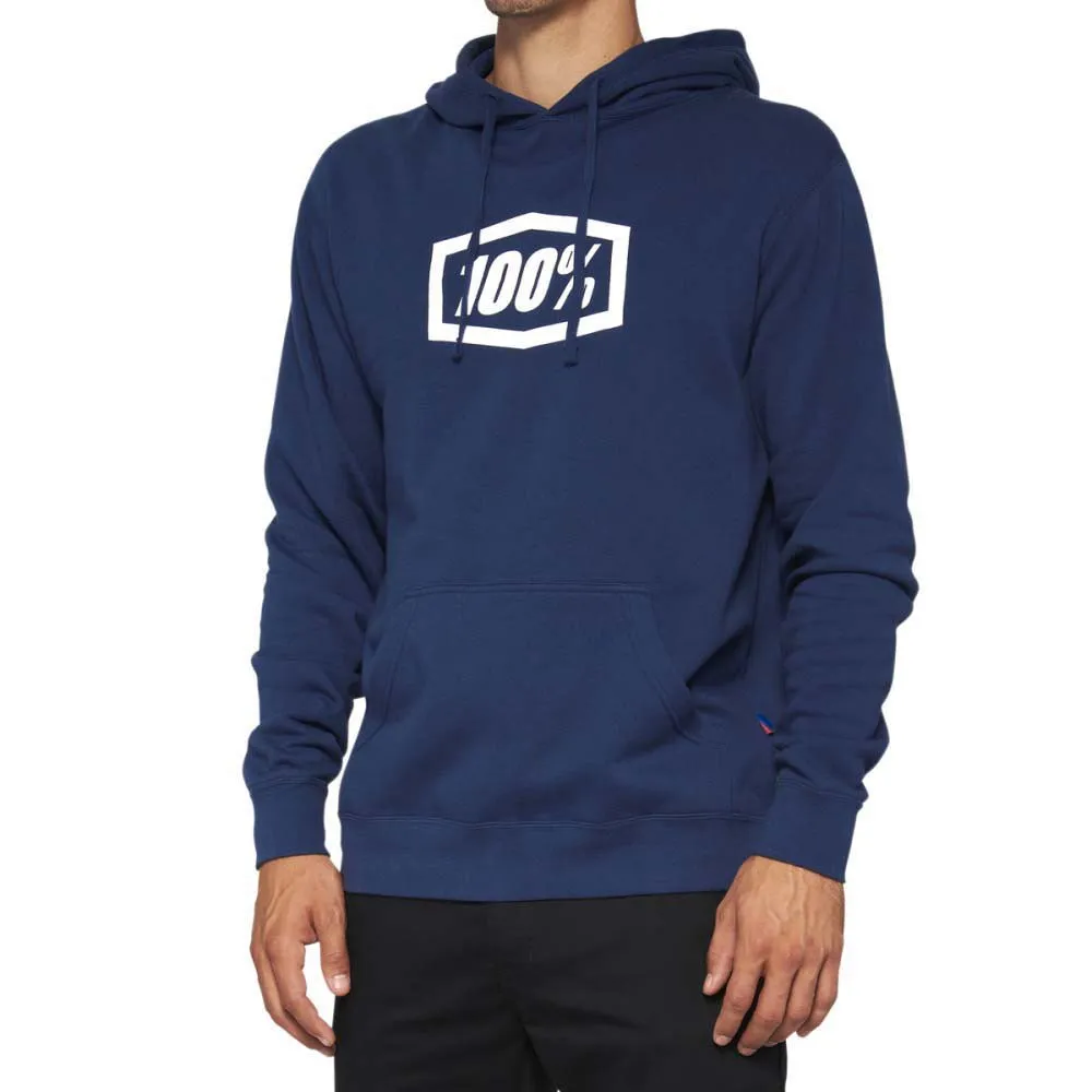 100% Icon Kapuzenpullover, Navy, S