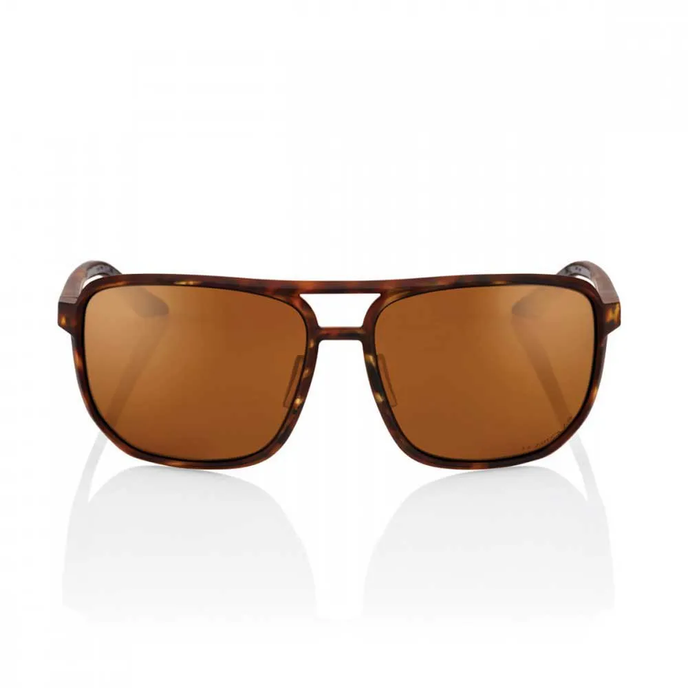 100% Konnor Polarisierte Sonnenbrille, Soft tact havana, Bronze Peakpolar/CAT3