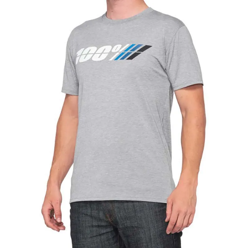 100% Motorrad Kurzarm-t-shirt, Grey, M