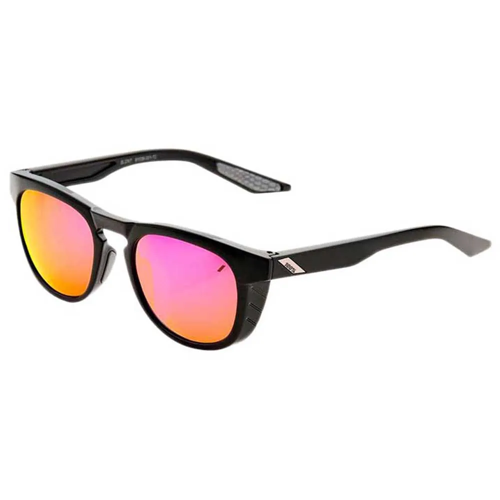 100% Osfa 6 Spiegel-sonnenbrille, Polished black, Purple Multilayer Mirror/CAT3 100% Osfa 6 Spiegel-sonnenbrille, Polished black, Purple Multilayer Mirror/CAT3