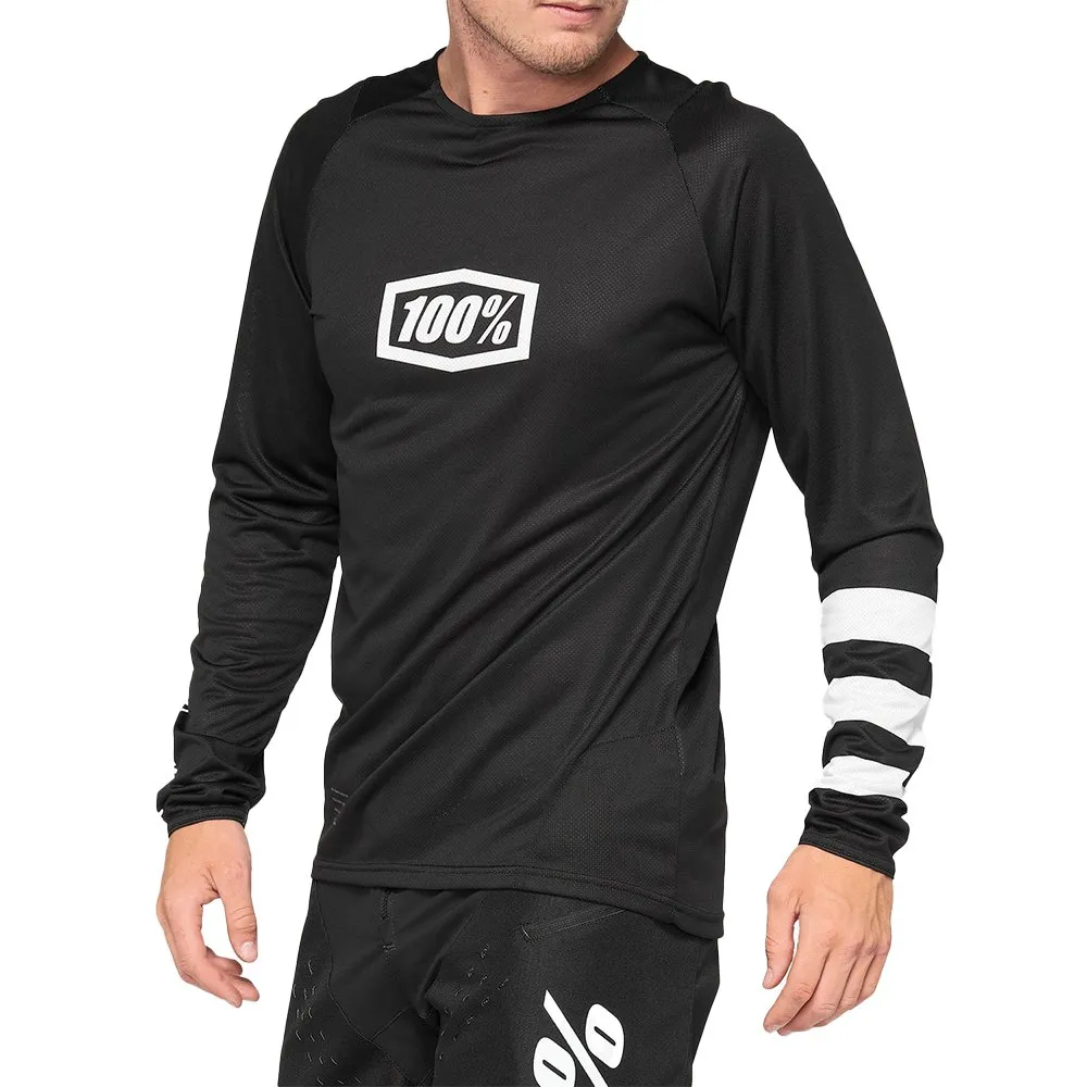 100% R-core Langarm-t-shirt, Black / white, S 100% R-core Langarm-t-shirt, Black / white, S