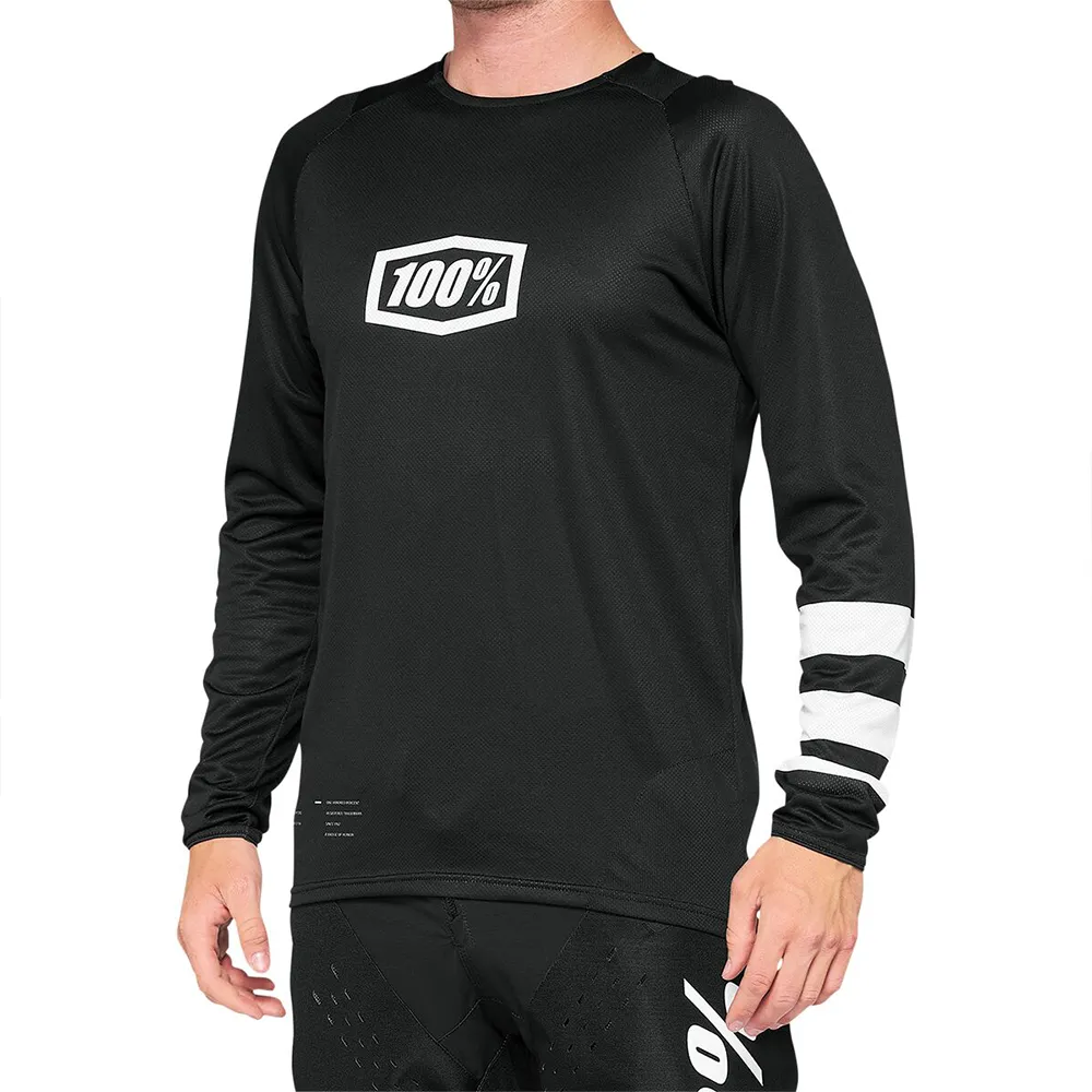 100% R-core Langarm-t-shirt, Black / white, S 100% R-core Langarm-t-shirt, Black / white, S