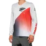 Grey / racer red