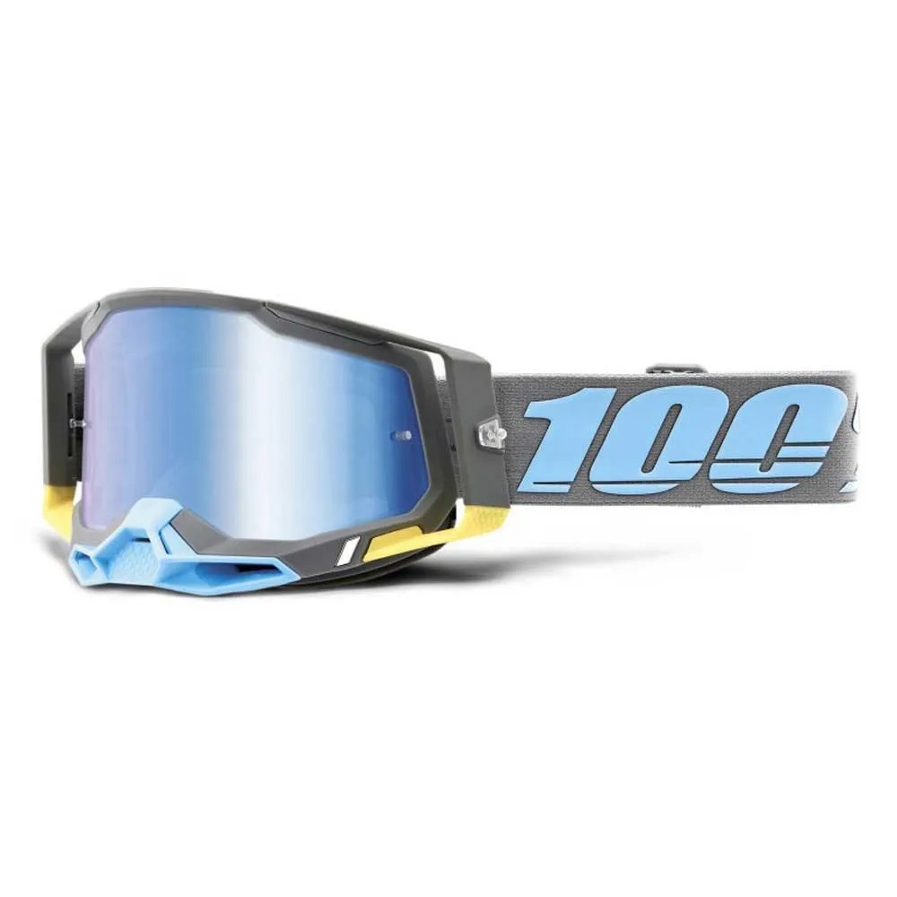 100% Racecraft 2 Trinidad Brille, Grey, Blue Mirror/CAT3 100% Racecraft 2 Trinidad Brille, Grey, Blue Mirror/CAT3