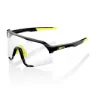 100% S3 Photochrome Sonnenbrille, Gloss black, Photochromic/CAT0-2