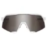100% S3 Sonnenbrille, Matte white, Hiper Blue Multilayer Mirror Lens/CAT3
