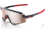 100% Slendale Hiper Sportbrille, Gloss carbon fiber, hiper crimson-silver