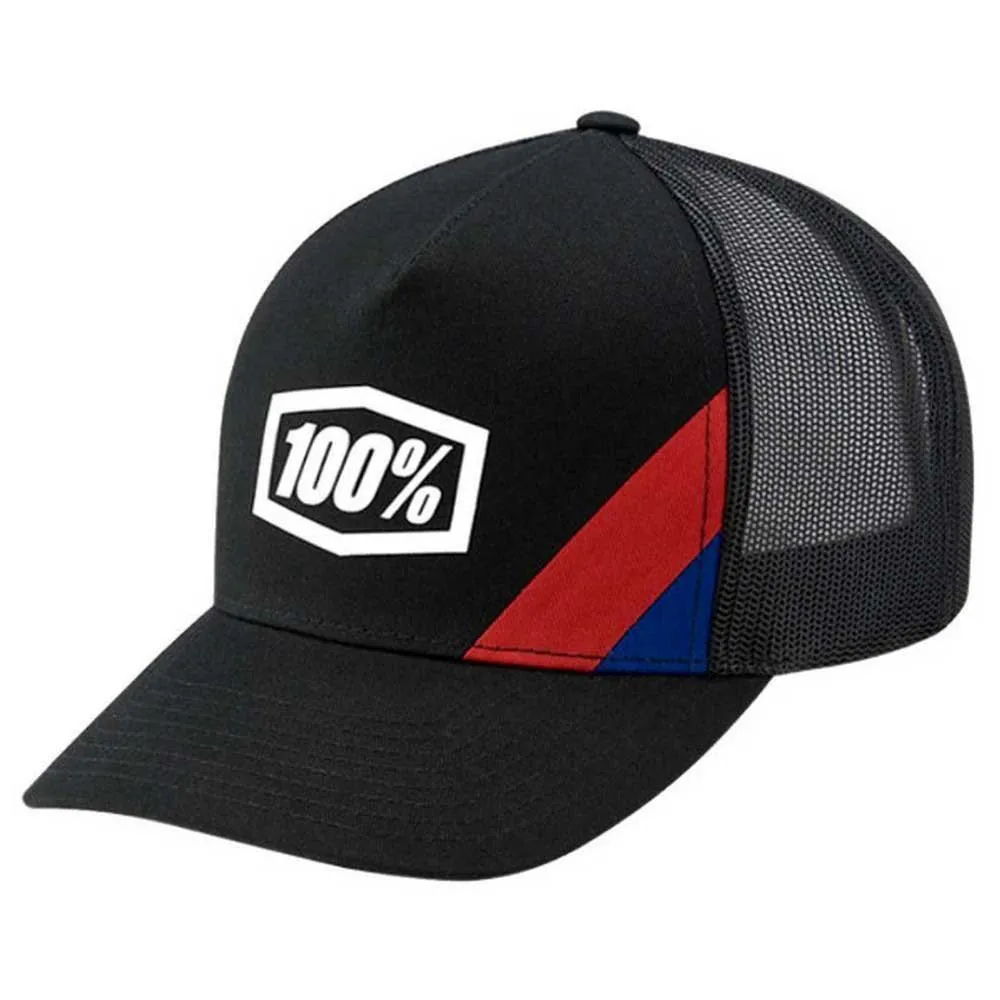 100% Snapback Cornerstone X-fit Kappe, Black
