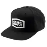 100% Snapback Essential Corpo Kappe, Black