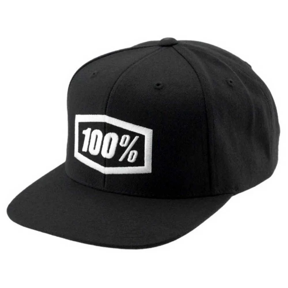 100% Snapback Essential Corpo Kappe, Black