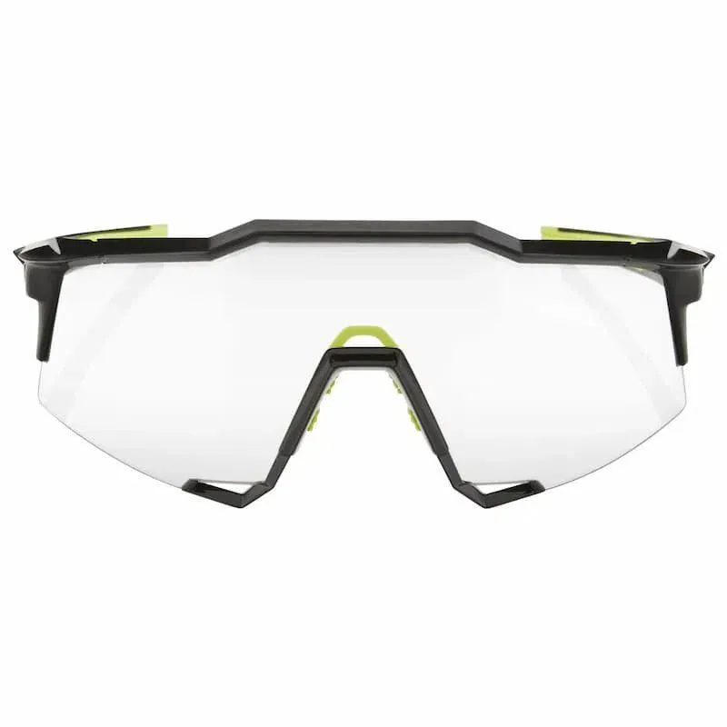 100% Sonnenbrillen Speedcraft, Schwarzglänzendes photochromes glas 100% Sonnenbrillen Speedcraft, Schwarzglänzendes photochromes glas