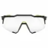 100% Sonnenbrillen Speedcraft, Schwarzglänzendes photochromes glas