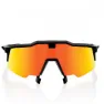 100% Speedcraft Air Sonnenbrille, Soft tact black, Hiper Red Multilayer/CAT3
