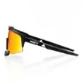 100% Speedcraft Air Sonnenbrille, Soft tact black, Hiper Red Multilayer/CAT3