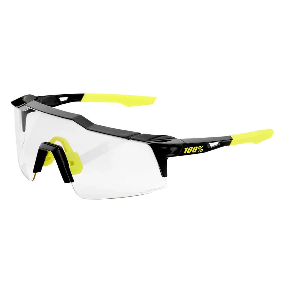 100% Speedcraft Photochrome Sonnenbrille, Gloss black, Photochromic Mirror/CAT1-3 100% Speedcraft Photochrome Sonnenbrille, Gloss black, Photochromic Mirror/CAT1-3