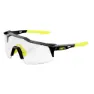100% Speedcraft Photochrome Sonnenbrille, Gloss black, Photochromic Mirror/CAT1-3