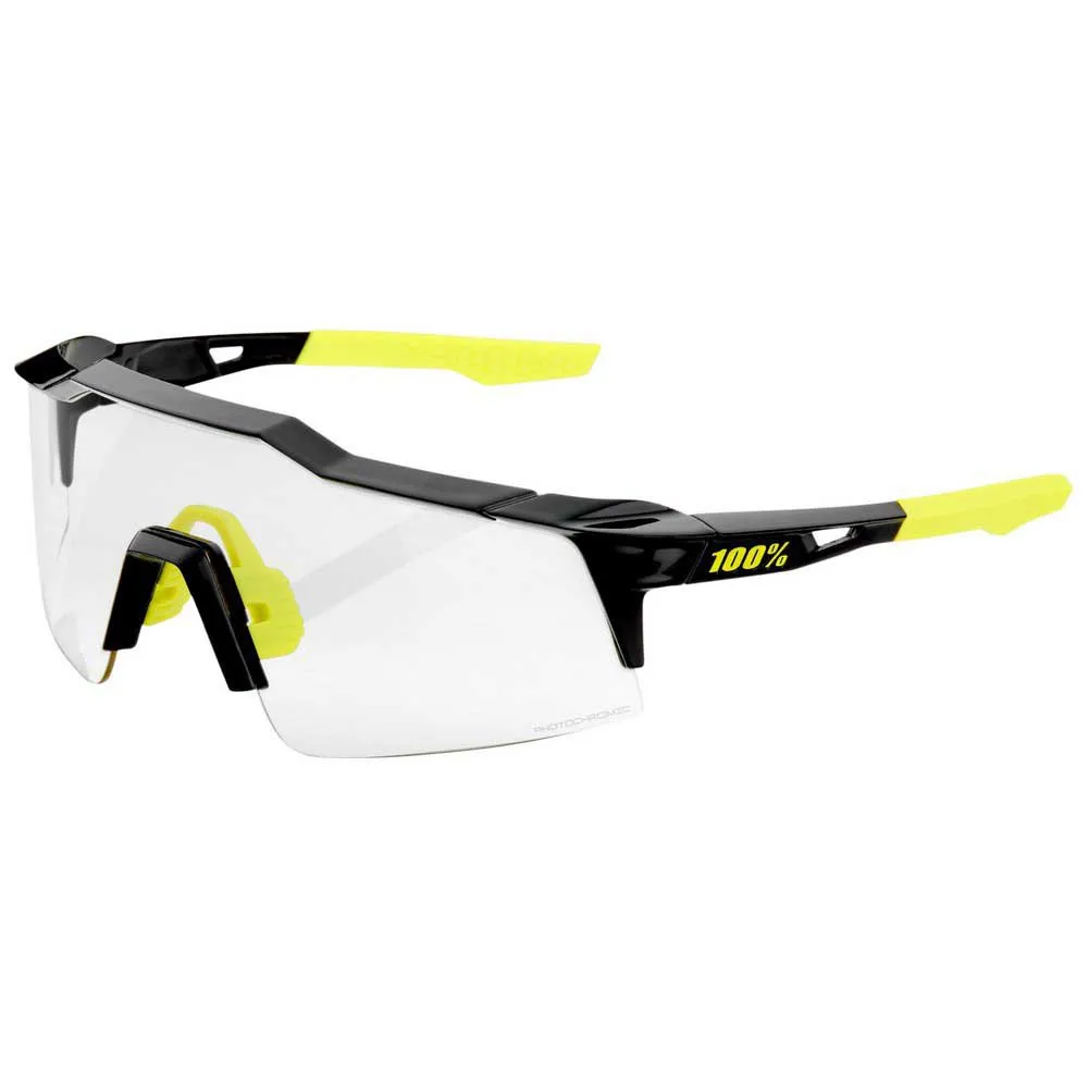 100% Speedcraft Sl Photochrome Sonnenbrille, Gloss black, Clear-Black Photochromic/CAT1-3 100% Speedcraft Sl Photochrome Sonnenbrille, Gloss black, Clear-Black Photochromic/CAT1-3