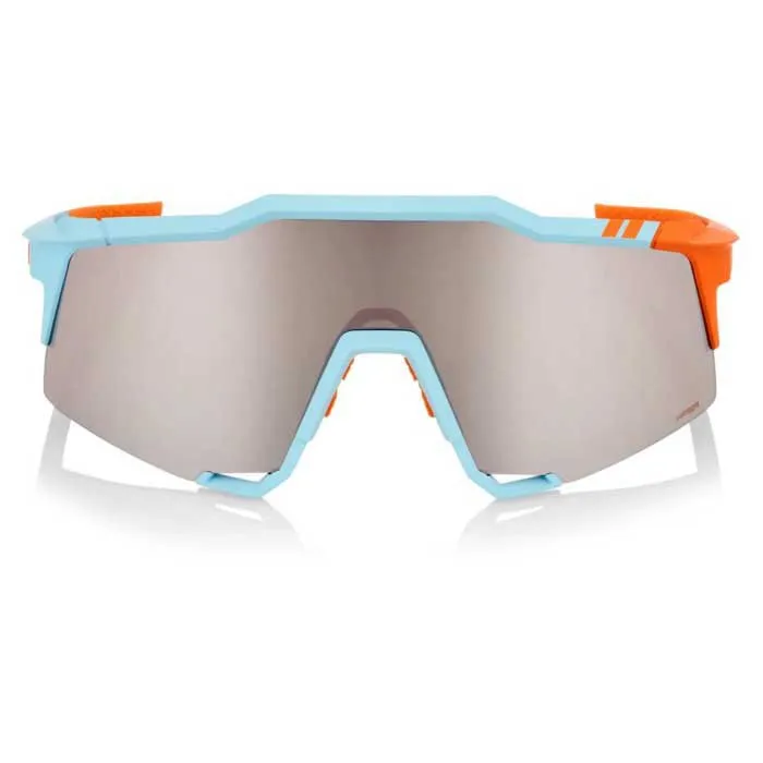 100% Speedcraft Sonnenbrille, Soft tact two tone, HiPER Silver Mirror Lens/CAT3