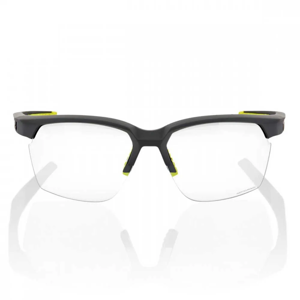100% Sportcoupe Photochrome Sonnenbrille, Soft tact cool grey, Photochromic/CAT0-2 100% Sportcoupe Photochrome Sonnenbrille, Soft tact cool grey, Photochromic/CAT0-2