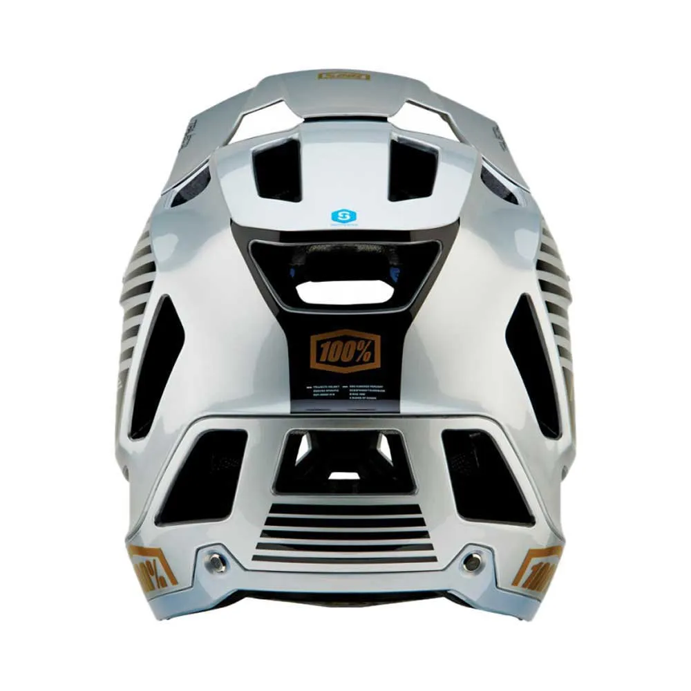 100% Trajecta Fidlock Downhillhelm, Ranelagh silver 100% Trajecta Fidlock Downhillhelm, Ranelagh silver