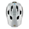 100% Trajecta Fidlock Downhillhelm, Ranelagh silver