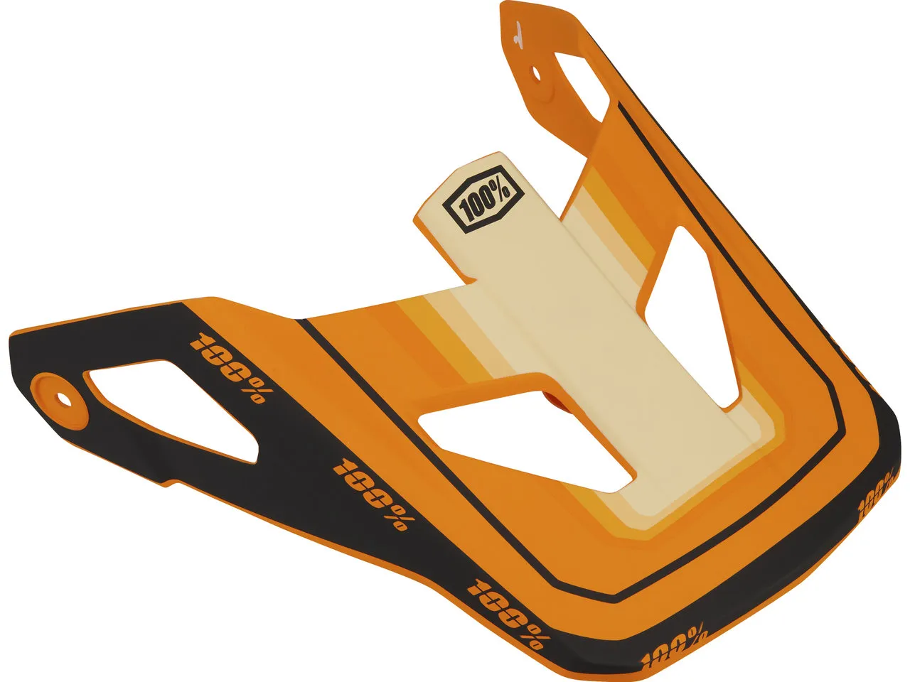 100% Visier für Status Youth Helm, Orange
