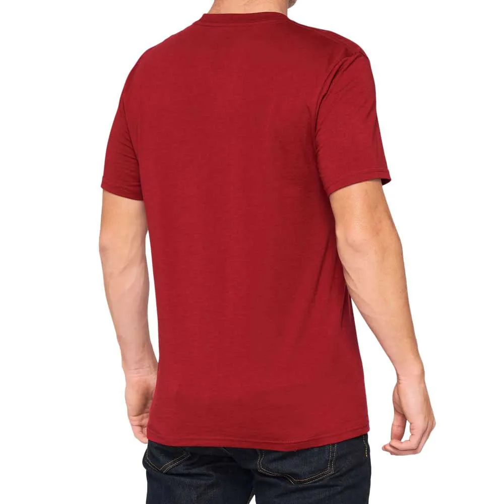 100% Vision Kurzarm-t-shirt, Brick, M