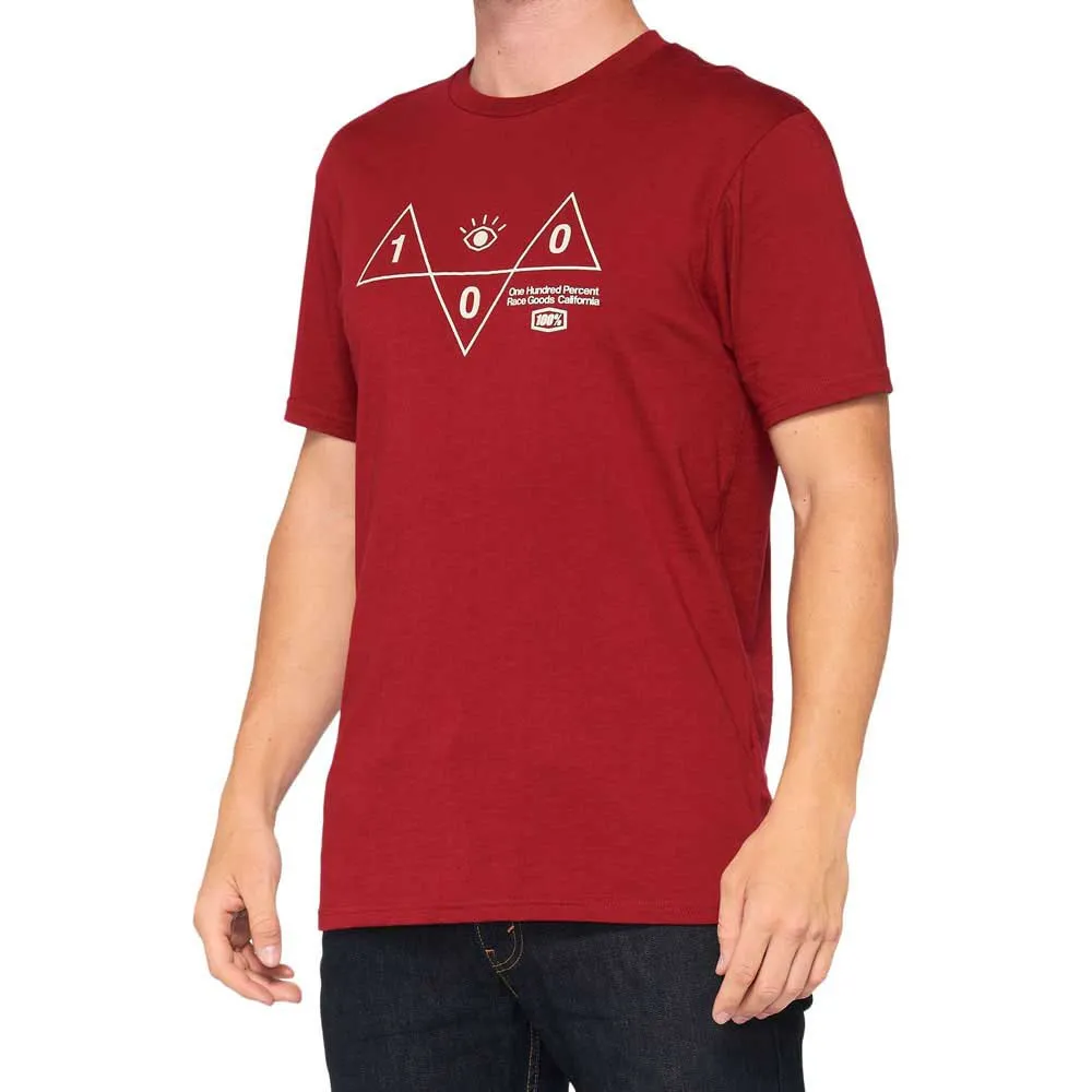 100% Vision Kurzarm-t-shirt, Brick, M