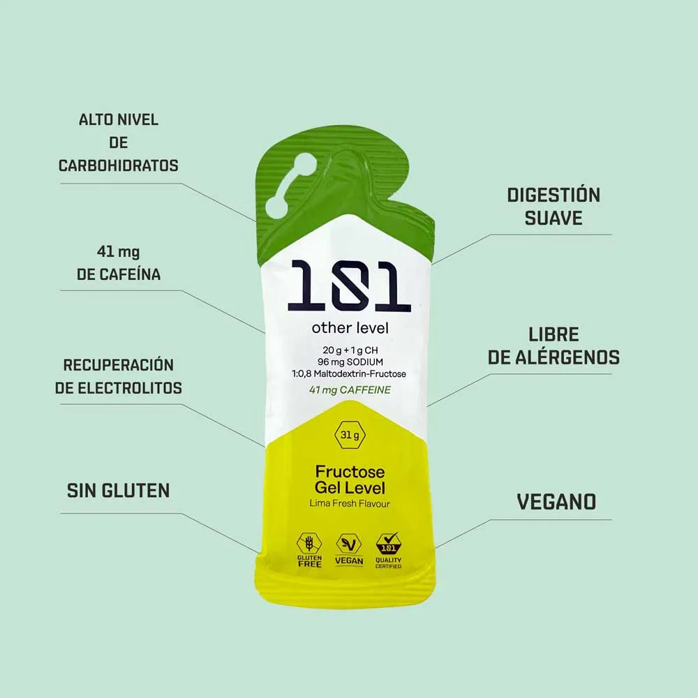 101 Other Level Fructose Gel Level Schachtel Mit Energiegelen 31g 24 Einheiten 101 Other Level Fructose Gel Level Schachtel Mit Energiegelen 31g 24 Einheiten
