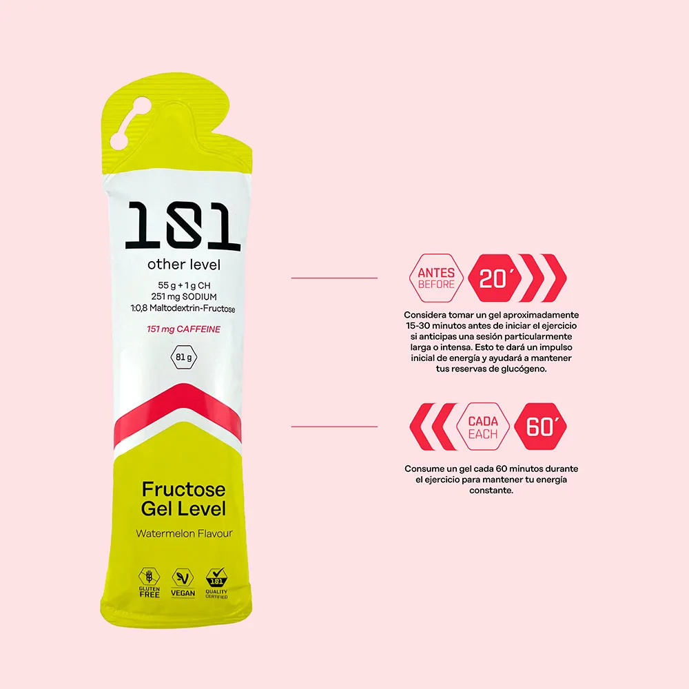 101 Other Level Fructose Gel Level Schachtel Mit Energiegelen 81g 24 Einheiten, One size