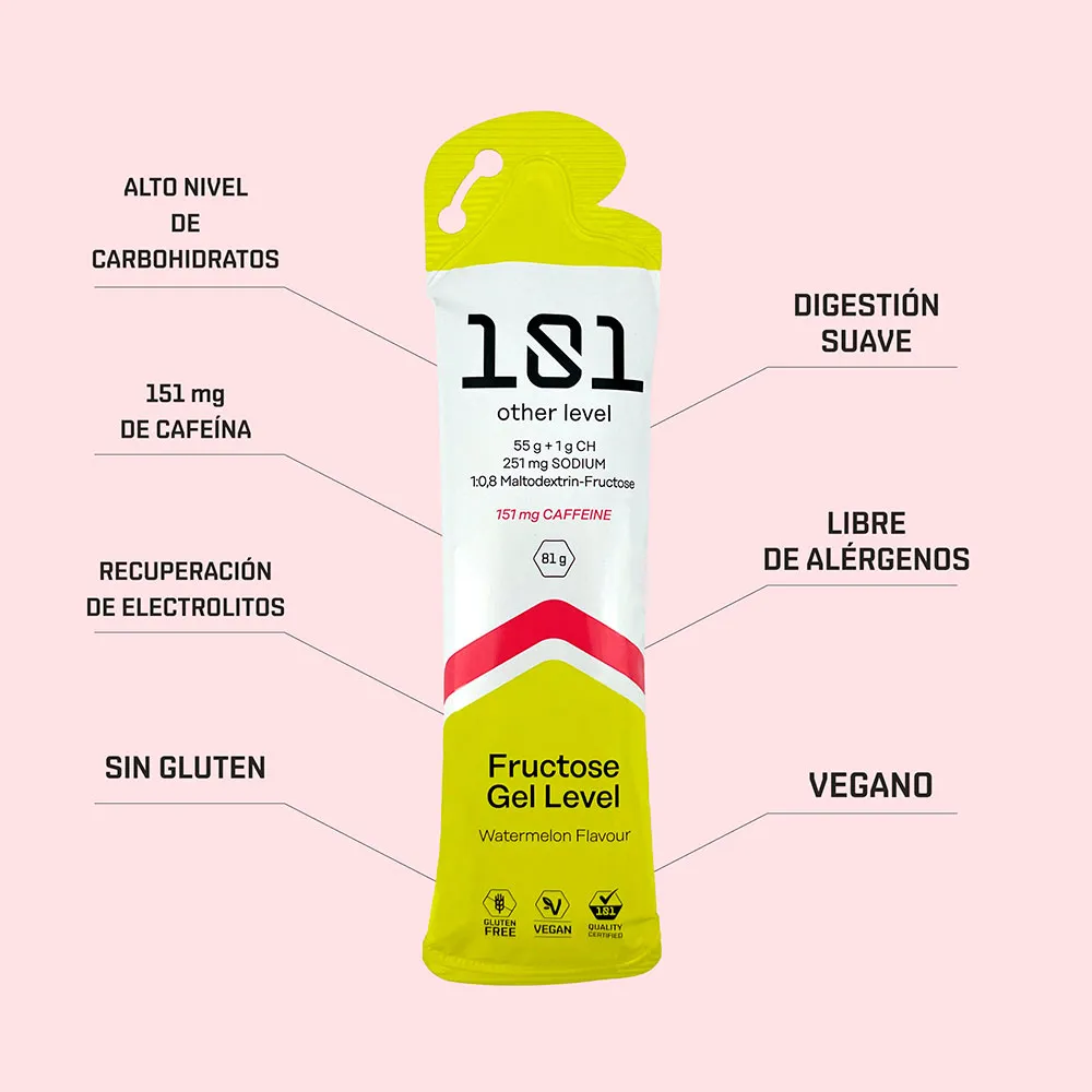 101 Other Level Fructose Gel Level Schachtel Mit Energiegelen 81g 24 Einheiten, One size