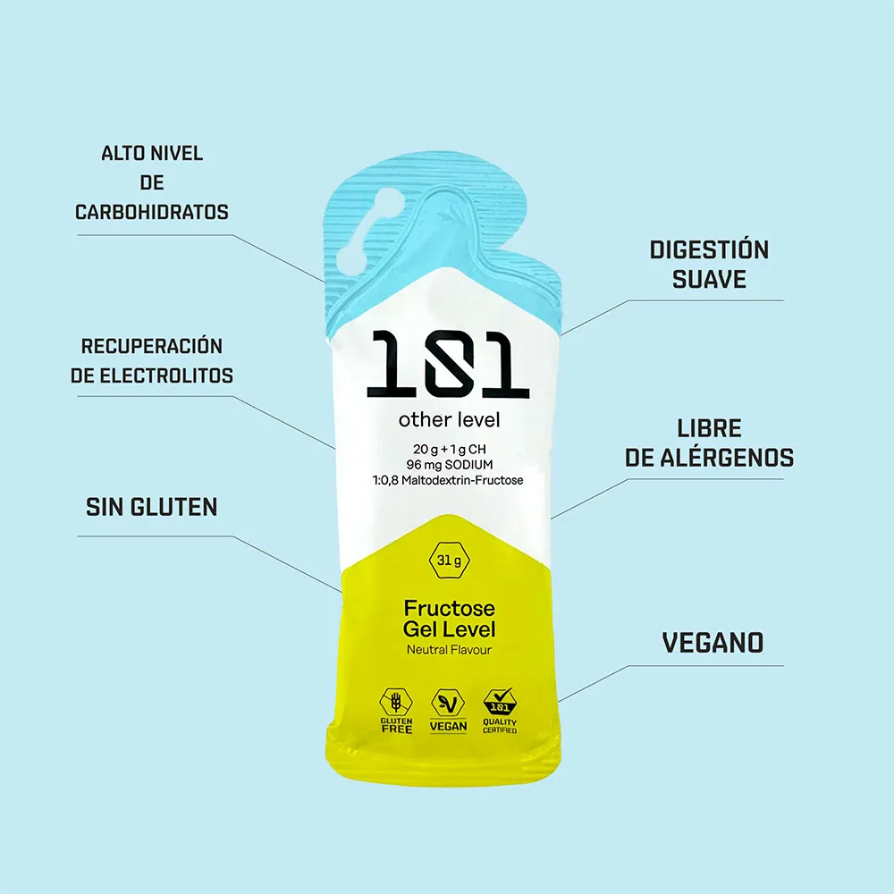 101 Other Level Fructose Gel Level Schachtel Mit Energiegelen Neutraler Geschmack 31g 24 Einheiten, One size 101 Other Level Fructose Gel Level Schachtel Mit Energiegelen Neutraler Geschmack 31g 24 Einheiten, One size