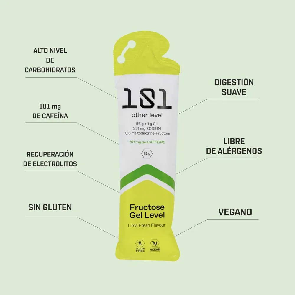 101 Other Level Fructose Level Schachtel Mit Energiegelen 81g 24 Einheiten, One size 101 Other Level Fructose Level Schachtel Mit Energiegelen 81g 24 Einheiten, One size