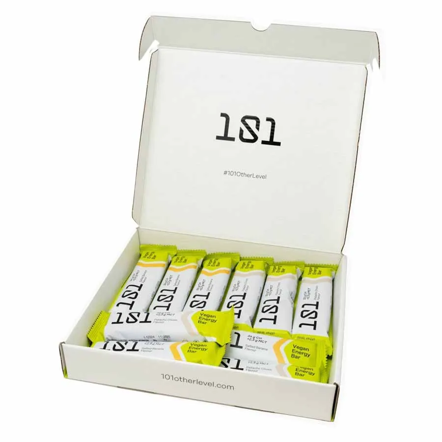 101 Other Level Vegan Energie-riegel-box Schokolade&pistazie&banane 51g 10 Einheiten, Multicolour, One Size 101 Other Level Vegan Energie-riegel-box Schokolade&pistazie&banane 51g 10 Einheiten, Multicolour, One Size