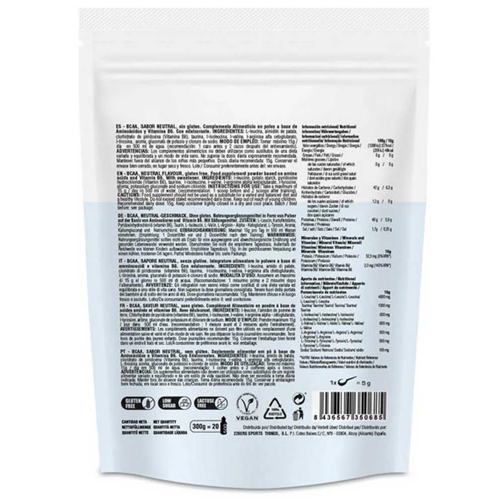 226ERS Bcaa 8:1:1 Protein Neutraler Geschmack 300g, One size