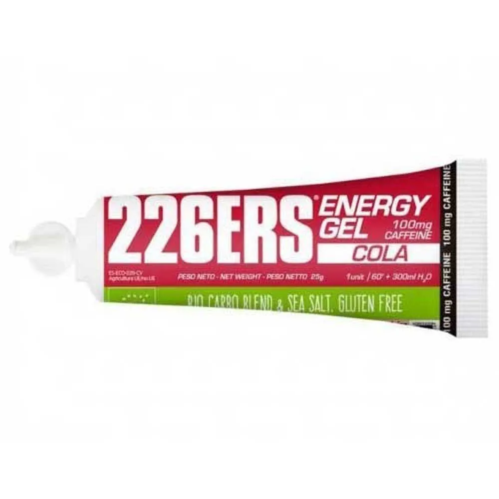 226ERS Bio 100mg Caf Schachtel Mit Energiegelen Cola 25g 40 Einheiten, Red, One Size 226ERS Bio 100mg Caf Schachtel Mit Energiegelen Cola 25g 40 Einheiten, Red, One Size