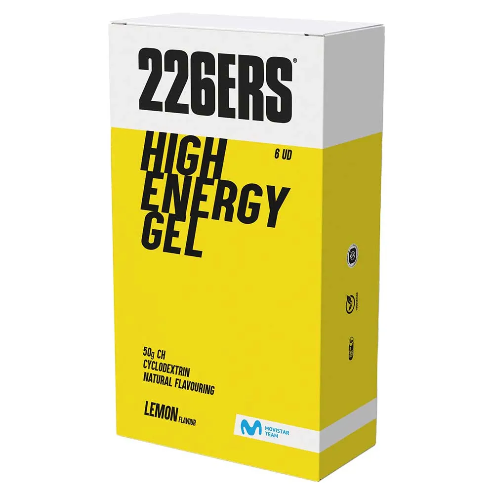 226ERS High Energie-gel Zitrone 76g 6 Einheiten, Multicolor, One Size