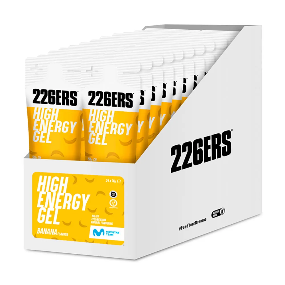 226ERS High Schachtel Mit Energiegelen Banane 76g 24 Einheiten, Yellow, One Size 226ERS High Schachtel Mit Energiegelen Banane 76g 24 Einheiten, Yellow, One Size