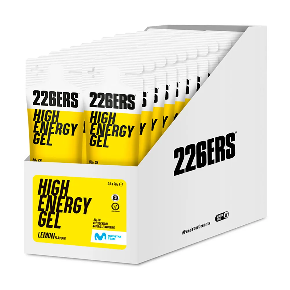 226ERS High Schachtel Mit Energiegelen Zitrone 76g 24 Einheiten, Yellow, One Size 226ERS High Schachtel Mit Energiegelen Zitrone 76g 24 Einheiten, Yellow, One Size