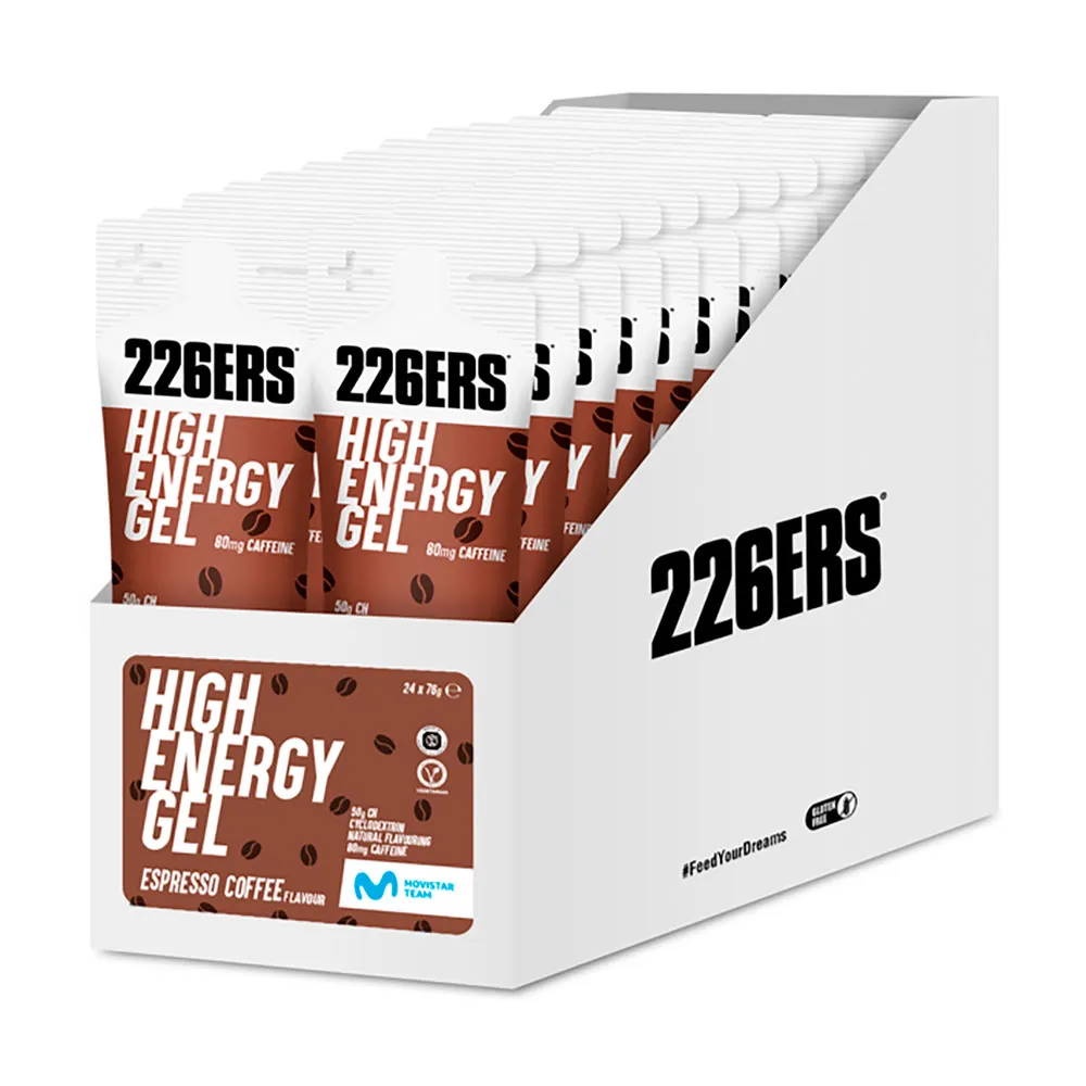 226ERS High Spresso Schachtel Mit Energiegelen 76g 24 Einheiten, Brown, One Size 226ERS High Spresso Schachtel Mit Energiegelen 76g 24 Einheiten, Brown, One Size